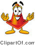 Illustration of a Cartoon Construction Safety Cone Mascot with Welcoming Open Arms by Mascot Junction