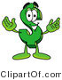 Illustration of a Cartoon Dollar Sign Mascot with Welcoming Open Arms by Toons4Biz
