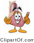 Illustration of a Cartoon Human Heart Mascot Holding a Pencil by Mascot Junction