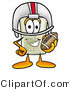 Illustration of a Cartoon Light Switch Mascot in a Helmet, Holding a Football by Mascot Junction