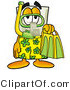 Illustration of a Cartoon Light Switch Mascot in Green and Yellow Snorkel Gear by Mascot Junction