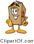 Illustration of a Cartoon Packing Box Mascot Pointing at the Viewer by Mascot Junction