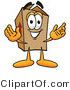 Illustration of a Cartoon Packing Box Mascot with Welcoming Open Arms by Mascot Junction