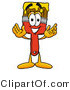 Illustration of a Cartoon Paint Brush Mascot with Welcoming Open Arms by Mascot Junction