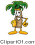 Illustration of a Cartoon Palm Tree Mascot Pointing at the Viewer by Mascot Junction