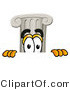 Illustration of a Cartoon Pillar Mascot Peeking over a Surface by Mascot Junction