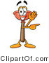 Illustration of a Cartoon Plunger Mascot Waving and Pointing by Mascot Junction