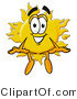 Illustration of a Cartoon Sun Mascot Sitting by Mascot Junction