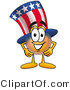 Illustration of a Cartoon Uncle Sam Mascot with His Hands on His Hips by Mascot Junction