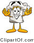 Illustration of a Chef Hat Mascot with Welcoming Open Arms by Mascot Junction
