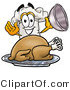Illustration of a Chef Hat Serving a Thanksgiving Turkey on a PlatterChef Hat Serving a Thanksgiving Turkey on a Platter by Mascot Junction