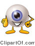 Illustration of a Eyeball Mascot Pointing at the Viewer by Mascot Junction