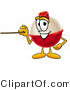 Illustration of a Fishing Bobber Mascot Holding a Pointer Stick by Mascot Junction