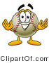 Illustration of a Friendly Baseball by Mascot Junction