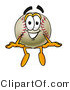 Vector Illustration of a Baseball Mascot Sitting by Toons4Biz
