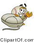 Vector Illustration of a Baseball Mascot with a Computer Mouse by Toons4Biz