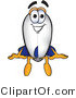 Vector Illustration of a Blimp Mascot Sitting by Toons4Biz