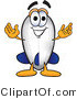 Vector Illustration of a Blimp Mascot Standing with Open Arms by Mascot Junction