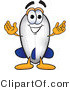 Vector Illustration of a Blimp Mascot Standing with Open Arms by Toons4Biz