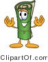 Vector Illustration of a Carpet Roll Mascot Cartoon Character by Mascot Junction