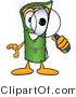 Vector Illustration of a Carpet Roll Mascot Looking Through a Magnifying Glass by Mascot Junction