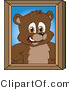 Vector Illustration of a Cartoon Bear Mascot Portrait by Mascot Junction