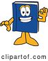 Vector Illustration of a Cartoon Blue Book Mascot Gesturing Ok by Mascot Junction