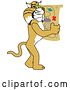 Vector Illustration of a Cartoon Bobcat Mascot Holding a Map, Symbolizing Being Proactive by Mascot Junction