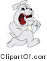 Vector Illustration of a Cartoon Bulldog Mascot Running by Mascot Junction