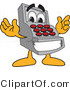 Vector Illustration of a Cartoon Cash Register Mascot by Mascot Junction