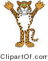 Vector Illustration of a Cartoon Cheetah, Jaguar or Leopard Mascot by Mascot Junction