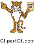 Vector Illustration of a Cartoon Cheetah Mascot Holding a Report Card by Mascot Junction