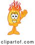 Vector Illustration of a Cartoon Comet Mascot Waving and Pointing by Mascot Junction