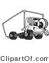 Vector Illustration of a Cartoon Delivery Truck Mascot Using a Magnifying Glass by Toons4Biz