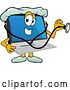 Vector Illustration of a Cartoon Doctor PC Computer Mascot Using a Stethoscope by Toons4Biz