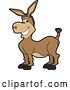 Vector Illustration of a Cartoon Donkey Mascot Character by Toons4Biz