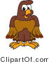 Vector Illustration of a Cartoon Falcon Mascot Character by Mascot Junction