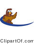 Vector Illustration of a Cartoon Falcon Mascot Character Dash Logo by Mascot Junction