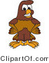 Vector Illustration of a Cartoon Falcon Mascot Character with His Hands on His Hips by Mascot Junction