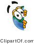 Vector Illustration of a Cartoon Globe Mascot Peeking Around a Corner by Mascot Junction