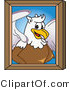 Vector Illustration of a Cartoon Griffin Mascot Portrait by Mascot Junction