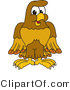 Vector Illustration of a Cartoon Hawk Mascot Character by Mascot Junction