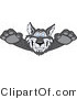 Vector Illustration of a Cartoon Husky Mascot Lurching Forward by Toons4Biz