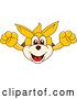 Vector Illustration of a Cartoon Kangaroo Mascot Leaping Outward by Mascot Junction