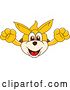 Vector Illustration of a Cartoon Kangaroo Mascot Leaping Outward by Toons4Biz