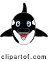 Vector Illustration of a Cartoon Killer Whale Orca Mascot by Mascot Junction