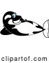 Vector Illustration of a Cartoon Killer Whale Orca Mascot Relaxing by Mascot Junction
