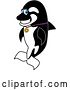 Vector Illustration of a Cartoon Killer Whale Orca Mascot Wearing a Sports Medal by Toons4Biz