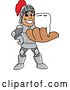Vector Illustration of a Cartoon Knight Mascot Holding a Tooth by Mascot Junction