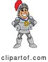 Vector Illustration of a Cartoon Knight Mascot Wearing a Sports Medal by Mascot Junction